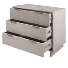 Manhattan Comfort Granville Modern Dresser and Nightstand Set - Light Grey-Home Assembly Required. All Hardware Included