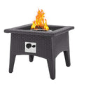 Modway - Vivacity Terrasse extérieure Table de foyer - Espresso-Veuillez lire attentivement les instructions avant de connecter à une bouteille de propane externe (La bouteille de propane ne se stocke pas dans l’unité)