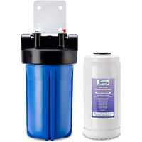 iSpring - WDS80K filtre à eau antitartre pour toute la maison - 4,5 po de diamètre x 10 po de hauteur-Protégez vos appareils électroménagers et votre plomberie contre le tartre. L'inhibiteur de tartre breveté séquestre efficacement le calcium et le magnésium, ce qui empêche l'entartrage de vos tuyaux et permet de dégager les canalisations partiellement obstruées. Caractéristiques principales du produit