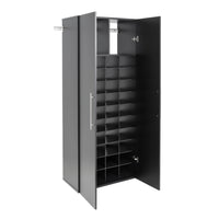 Prepac - Armoire à chaussures HangUps - noir-Dimensions finies : L 30 po X H 72 po X P 16 po 18 pieds cubes 510 L de rangement