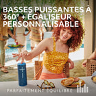 Ultimate Ears - BOOM 4 enceinte Bluetooth portable étanche, Noir-Optimisée pour l'aventure: cette enceinte portable étanche est dotée d’une batterie rechargeable qui reste chargée et diffuse des morceaux pendant 15 heures avec une seule charge