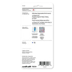 uni-ball – Stylos à bille roulante Vision – 0,7 mm – bleu – paquet de 4  -Couleur de l'encre : Bleu