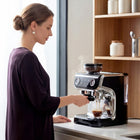 HOMCOM - Machine à espresso avec broyeur intégré et mousseur à lait - noir-L’arrêt automatique après 15 minutes de veille permet d’économiser de l’énergie et d’assurer la sécurité à la maison
