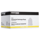 Coastwide Professional - Sacs à ordures - résistants - 30 po l x 38 po L - transparents - Paquet de 200-Très résistants aux perforations et aux déchirures