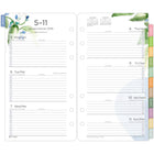 Day-Timer - Recharge datee Kathy Davis 2026 2 pages/semaine portable - 6 3/4 po H x 3 3/4 po l - bilingue-12 mois à onglet : janvier 2026 à décembre 2026