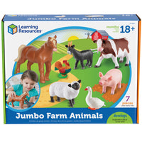 Learning Resources - Jumbo Farm Animals-Groupe d’âge et niveau : Enfants de 2 à 6 ans, de la prématernelle à la 1re année