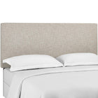 Modway - Taylor Tissu de lin rembourré Tête de lit complète / Queen, Beige-Pieds de poteaux en bois très larges et solides