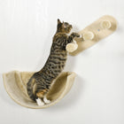 PawHut - Étagère murale pour chat avec hamac, poteau à griffer, plateformes-Assemblage requis
