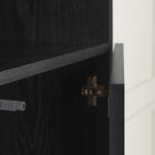 South Shore - Liora - Bibliothèque étroite 5 tablettes - Chêne noir-Entretien: Nettoyer avec un linge sec