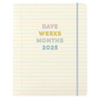 Graphique - 2024-2025 Académique Pastel Mensuel Planificateur de Bureau - 20.32 x 25.4 cm-18 mois