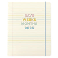 Graphique - 2024-2025 Académique Pastel Mensuel Planificateur de Bureau - 20.32 x 25.4 cm-18 mois
