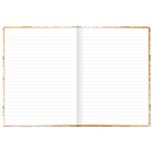Hilroy - Journal blanc Mahjong, 6 po l x 8 po H, Ligné, blanc, 80 feuilles-Reliure cartonnée 