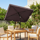 Outsunny - Parasol de patio à inclinaison réglable - 6,5 pi x 4 pi - café-Auvent de 6,5 po x 4 po (198 x 130 cm) pour une ombre complète dans tout parc, jardin, balcon ou autre espace extérieur