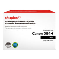 Staples - Cartouche de toner Canon 054H remise à neuf - rendement élevé - noir-Noir