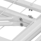 Modway - Horizon Acier inoxydable Cadre de lit complet, Blanc-Capacité de poids jusqu’à 1300 lb
