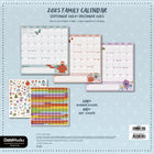 DateWorks - Calendrier Mural Magnétique Familial de 16 Mois 2025 Family - 12 po x 12 po - Anglais-12 po x 12 po