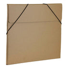 JAM Paper - Portefeuille Kraft avec Fermeture Élastique Grand - 11 x 15 x 3/8 - Brun Naturel Recyclé-Ce portefeuille simple et fiable est le moyen idéal pour transporter tous vos fichiers, documents, cahiers et projets artistiques