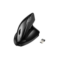 Adesso iMouse V30 souris ergonomique verticale sans fil – Noir-Design vertical ergonomique – Favorise une prise en main naturelle pour réduire la tension au poignet et le risque de tunnel carpien