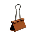 JAM Paper - Pinces à reliure colourées - taille moyenne - 32 mm (1 1/4 po) - orange - paquet de 15-La forte adhérence des pinces à reliure maintient les piles de papier en vrac solidement fixées ensemble, sans risque de glissement ou de chute.