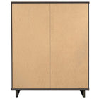 Manhattan Comfort - Granville commode haute moderne 37,8" - gris foncé-17,72 po L x 37,80 po l x 48,98 po H