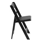 Flash Furniture – Chaise pliante en résine Hercules, capacité de 1000 lb, siège en vinyle noir, noir, 4/paquet-Capacité de poids de 1000 lb