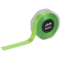 JAM Paper - Ruban de satin double face - 7/8" de large x 25 m - Vert lime-Couleur : vert citron