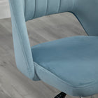 Vinsetto - Chaise de bureau pivotante sans accoudoirs - Bleu ciel-Couleur : Bleu ciel