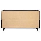 Manhattan Comfort - Granville commode moderne double large de 55,04 po - noir-17,72 po L x 55,04 po l x 31,73 po H