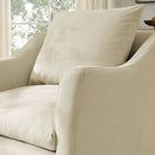 Modway - Somerset Mélange de lin Fauteuil - Lin-Tissu tissé durable
