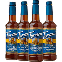 Torani - Sirop cannelle et cassonade sans sucre -750 mL - paquet de 4-Une paire parfaite : Une paire complète de cassonade et de cannelle à votre domicile, préparez-vous donc à faire partie du monde de la cassonade et de la cannelle