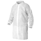 Latoplast - Manteau de laboratoire de polypropylène - Moyen - Blanc-Polypropylène blanc