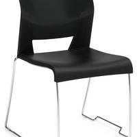 Global - Chaise jumelable empilable Duet, nocturne (noir)-Chaise jumelable empilable