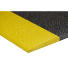 Edgewood - Airsoft Sûreté Craquelé Tapis Anti-Fatigue Léger - 3 pi l x 5 pi L x 3/8 po P - Noir/Jaune-Parfait pour les postes de travail, les caissiers, les bureaux