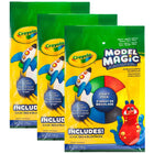 Crayola - Pack Model Magic Craft - 6 couleurs/paquet - Paquet de 3-Comprend les packs Model Magic en bleu, rouge, vert, blanc, noir et jaune.