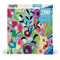 Ravensburger - Bouquet aquarelle Puzzle 200 pièces-Avec sa jolie boite carrée et son design tendance, le Puzzle Moment est un cadeau idéal à offrir, à soi-même ou à ses proches