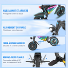 Gyrocopters - Trottinette électrique pour enfants Radi8 - Vitesse 25 km/h - Autonomie 20 km - Éclairage LED - Noir-Avec une vitesse de pointe de 25 km/h et une fonction de sécurité spécialisée « Push-to-Start », les jeunes pilotes bénéficient d'une accélération fluide et sûre qui leur permet de garder une maîtrise totale de leur trajet