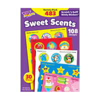 Trend Enterprises - Autocollants Stinky Stickers, doux parfums, paquet de 960-Motifs : variés