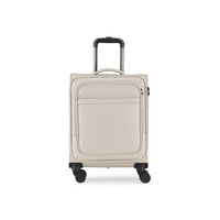 Bugatti - Victoria Bagage à main Softside - Crème-Matériau durable: Nos bagages en cuir végétalien sont conçus pour résister aux rigueurs du voyage, garantissant qu'ils restent résistants aux rayures et durables contre l'usure