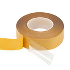 Futech - Ruban adhésif double face pour ourlet de banderole - 25 mm l x 50 m L - Transparent-Adhésion double face forte et fiable pour fixer, assembler et maintenir différents matériaux sans fixation visible.