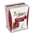 Belgian - Assortiment de Truffes Saupoudrées de Cacao et au Chocolat - Paquet de 4-Flocons de chocolat belge fin avec une garniture crémeuse de truffe