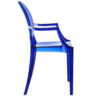 Modway - Casper Fauteuils de salle à manger Ensemble de 4 - Bleu-Acrylique robuste