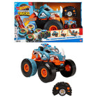 Mattel - Hot Wheels Monster Trucks Transformables Télécommandés Rhinomite-Les enfants seront aux commandes de la destruction avec le Rhinomite Transformable Radiocommandé Hot Wheels Monster Truck, un Monster Truck à l’échelle 1/12 qui se transforme en propulseur pour les Monster Trucks à l’échelle 1/64.
