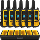 DEWALT - DXFRS800 lot de 48 radios robustes avec 8 chargeurs à 6 ports-VOX Transmission activée par la voix