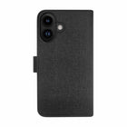 Blu Element - Étui Folio 2-in-1 pour iPhone 17 - Noir-Matériau semi-doux cousu à la main de qualité supérieure