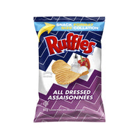 Ruffles - Super Sac Croustilles Saveur Assaisonnees - 60g - paquet de 36-Assaisonnées