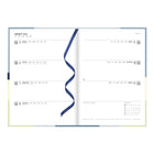 Letts - 2026 Agenda hebdomadaire/mensuel Gradient - 8-1/4" x 5-5/6" - Bleu - Multilingue-Couverture laminée, rigide et mate