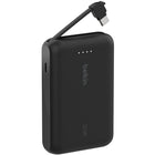 Belkin - Batterie externe BoostCharge 10K avec câble USB-C intégré, charge rapide 20 W-Puissance de sortie de 20 W pour une charge rapide de vos smartphones et tablettes