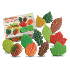Yellow Door - Pierres de jeu sensorielles - Feuilles - Lot de 12-12 belles feuilles aux tons saisonniers