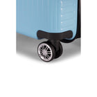 Bugatti - Zenith Collection - Ensemble de 2 valises rigides - Bleu-Roues doubles pivotantes à 360 degrés pour un roulement fluide et silencieux (8 roues)