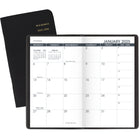 AT-A-GLANCE - Agenda de poche mensuel de deux ans 2025-2026 - 6 1/8 po H x 3 1/2 po l - Noir - Anglais-Format des pages : 6 1/8 po H x 3 1/2 po l